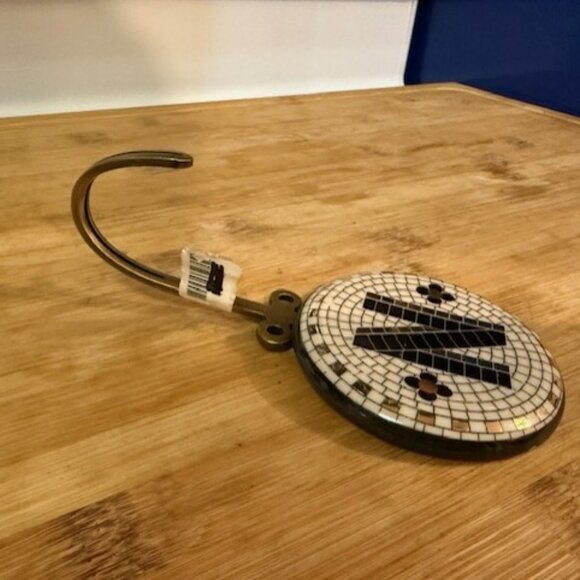 NWT - Anthropologie Bistro Tile Monogram Hook – Letter N - Picture 12 of 16